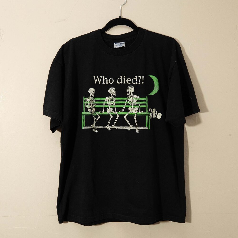 Optima Who Died Vintage Skeleton Tee (XL)